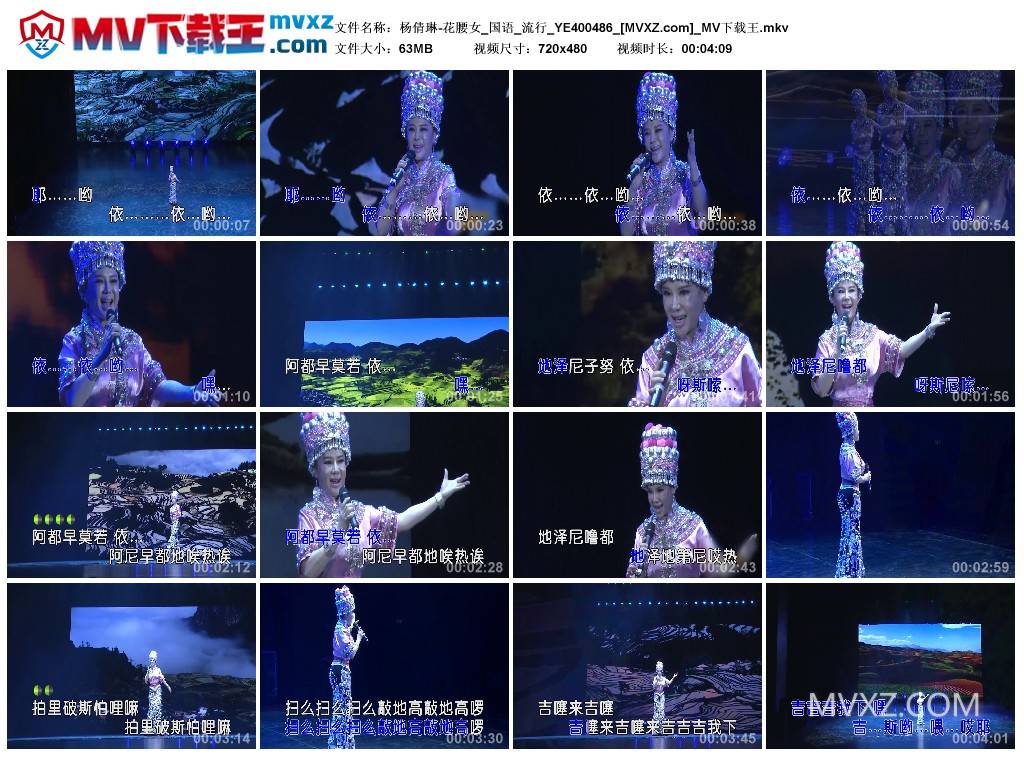 杨倩琳-花腰女_国语_流行_YE400486